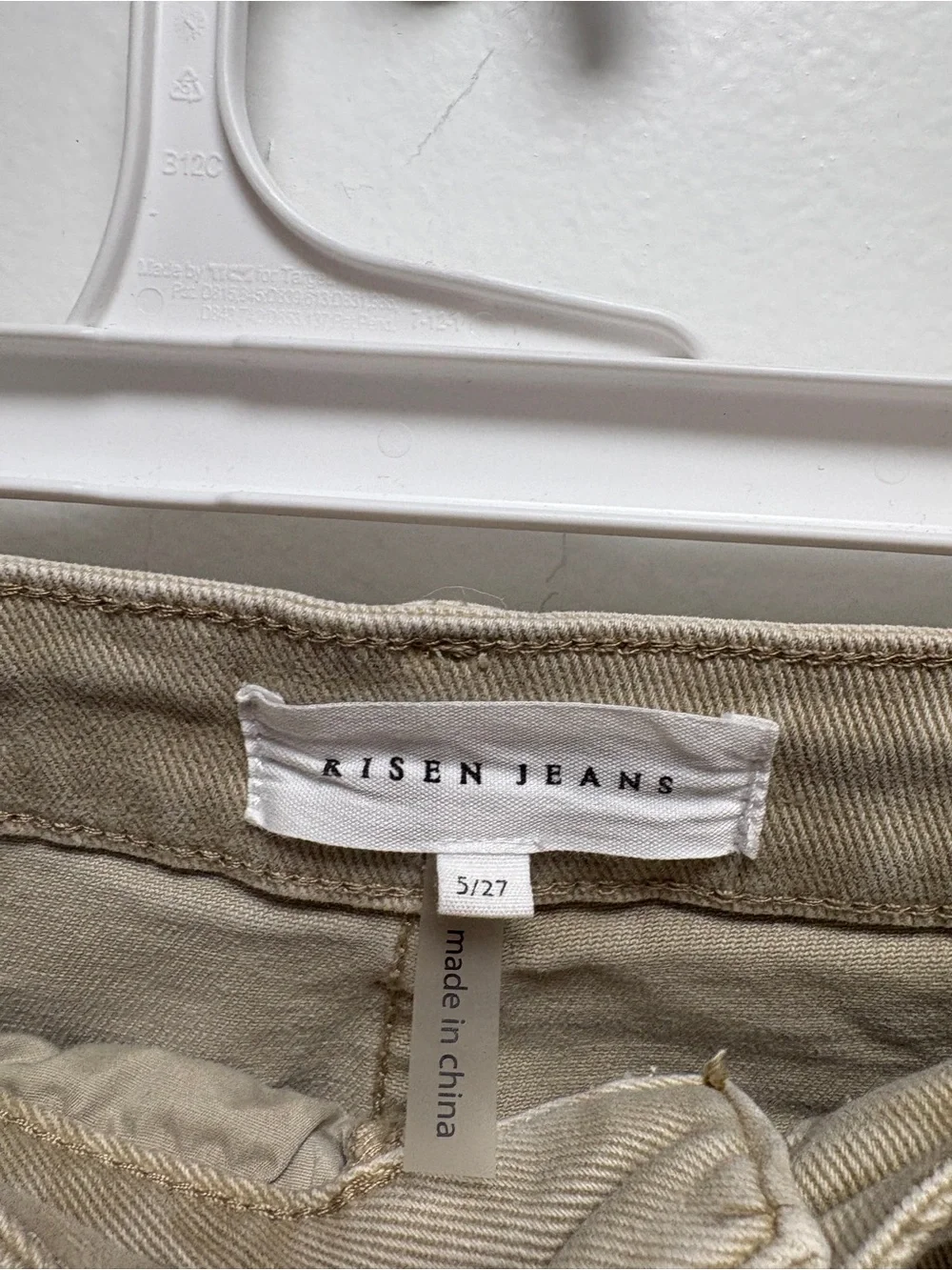 Risen Jeans - Wide- Barrel Leg Frayed Hem Pants | 5/27 | comfort